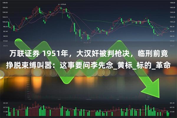万联证券 1951年，大汉奸被判枪决，临刑前竟挣脱束缚叫嚣：这事要问李先念_黄标_标的_革命
